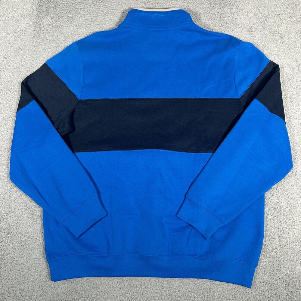 LL Bean Sweatshirt Mens Size XLT Blue 1912 Anorak Pullover Outdoor Fleece Snap - Picture 9 of 10